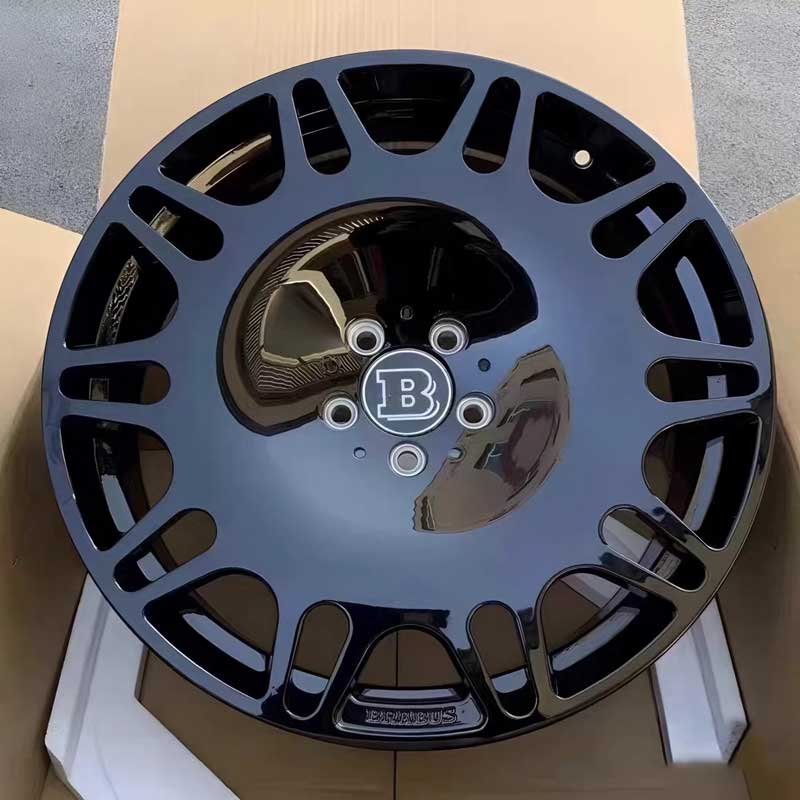 XL-MONO-SERIES-002 Gloss Black Big Disc Forged Wheel XL MONO SERIES-002 gloss bright black monoblock forged alloy wheel luxury big disc design for Mercedes-Maybach and GLS