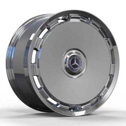XL MONO SERIES-007 full mirror polished chrome solid disc monoblock forged wheel for Mercedes-Maybach S-Class and GLS