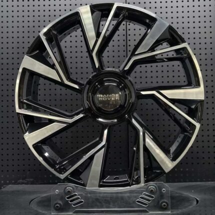 XL MONO SERIES-011 two-tone gloss black machined face directional turbine monoblock forged wheel for Range Rover