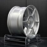 XL MONO SERIES-013 lightweight 6-spoke forged racing rim angled view showing stepped lip and barrel depth