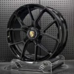 XL MONO SERIES-036 aerospace 6061-T6 forged rim displaying split Y-spoke contours and center lock nut detail