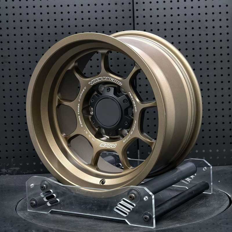 XL-OFF-ROAD-SERIES-001 Deep Stepped Lip & Barrel Profile XL OFF-ROAD SERIES-001 deep stepped dish matte bronze 4x4 forged rim angled view showing barrel depth and lip profile