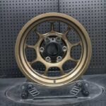 XL OFF-ROAD SERIES-001 matte bronze 7-spoke heavy-duty 4x4 forged wheel front face with 6-lug hub for trucks and SUVs