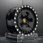 XL OFF-ROAD SERIES-004 aerospace 6061-T6 forged rim displaying gloss black Fuchs spoke contour and milled beadlock pockets